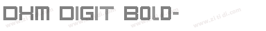 DXM DIGIT Bold字体转换